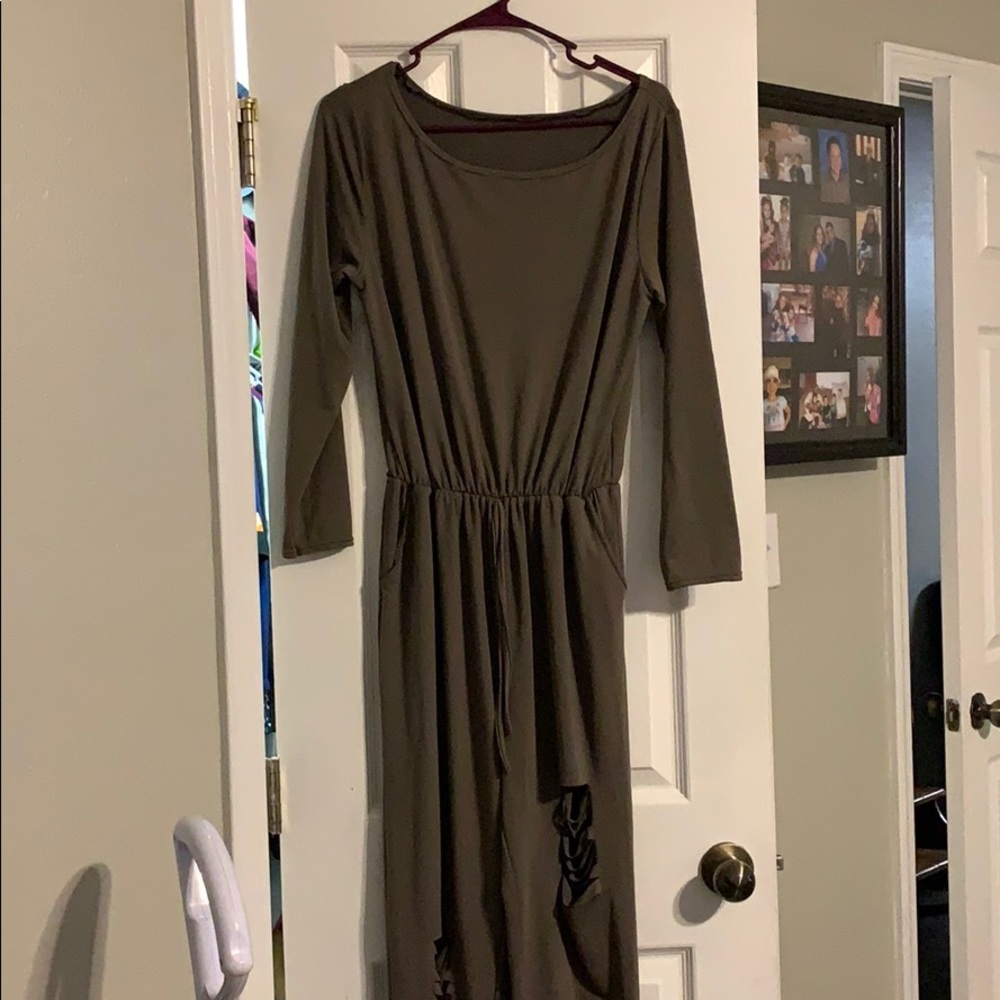Olive green jumpsuit